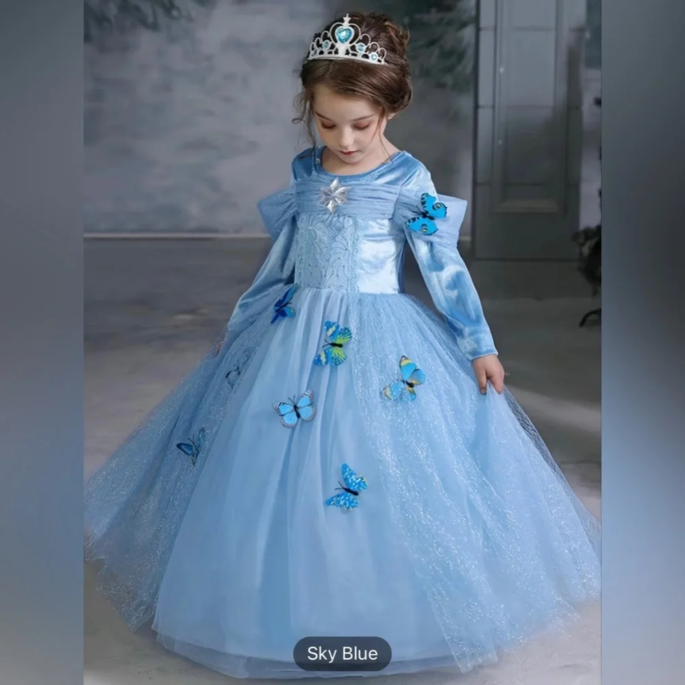 🎉LAST PIECE 🎉 8pcs Girls Butterfly Princess‎ Dress Costume With Accessories
